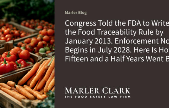 Who Asked Congress to Delay the Food Traceability Rule? Their Own Filings Name Them, and the Members Who Wrote the Bill Sit on the Subcommittee That Funds the FDA.