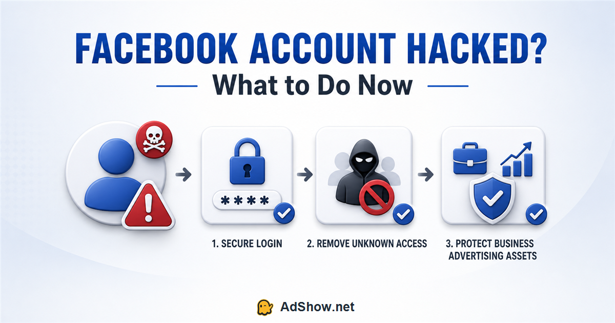 A person reviewing Facebook security settings on a laptop