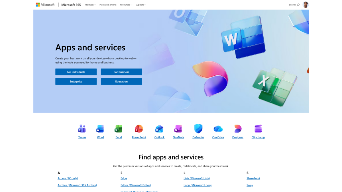 Microsoft product or headquarters