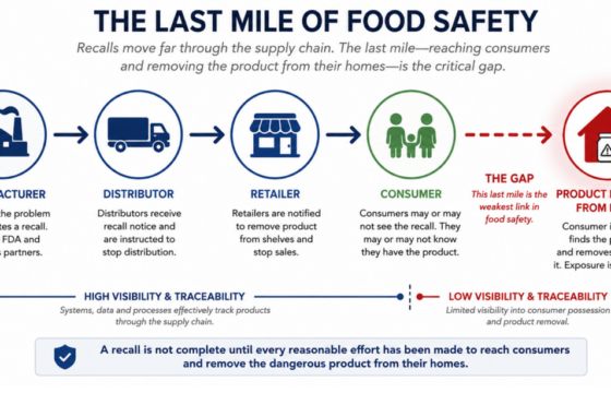 The last mile of a food safety recall: It is not complete until consumers are protected