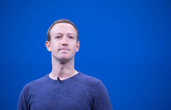 Mark Zuckerberg speaking at the Facebook F8 developer conference