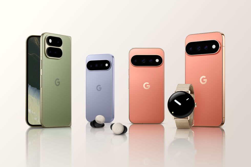 Google Pixel 11 phones displayed at the Made by Google launch